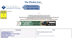 Desktop Screenshot of phobialist.com